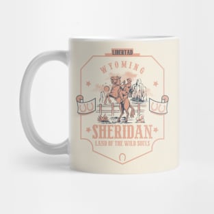 Sheridan Wyoming wild west town Mug